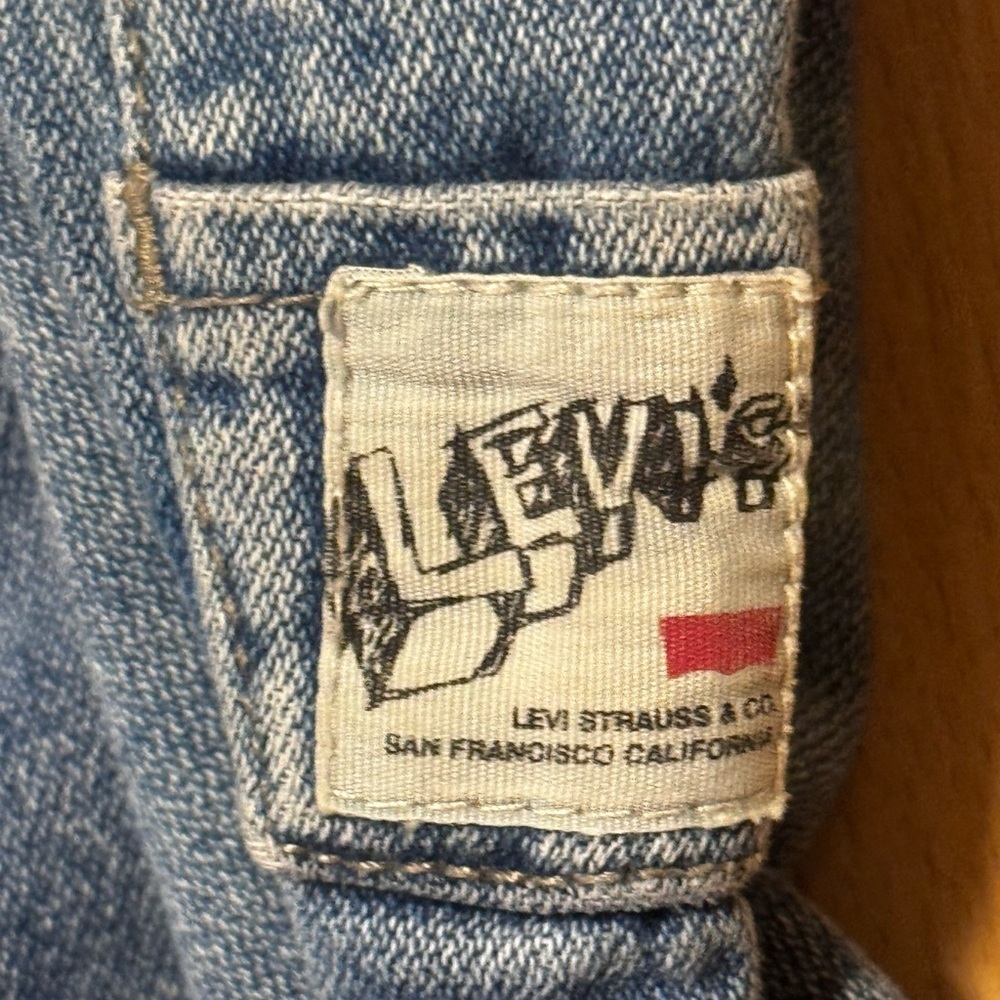 Levi's Classic Blue Kids Overalls Sz 24 Months - Picture 5 of 7